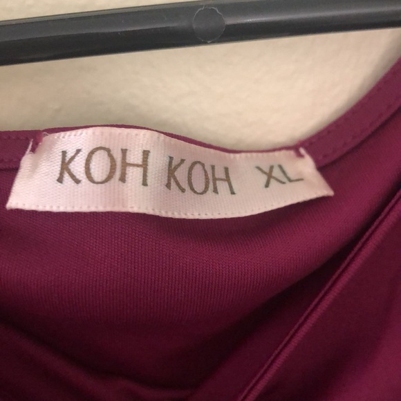 KOH KOH Womens Long Sleeve Flowy Empire Waist Fall Winter Party Gown size XL - Picture 3 of 3